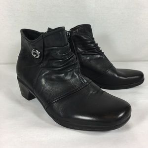 Earth Origins Black Leather Mallory Boots Size 10M